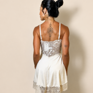 CAMISOLA BELLE-NUIT MARFIM BICOLOR DOURADO - Imagem 4