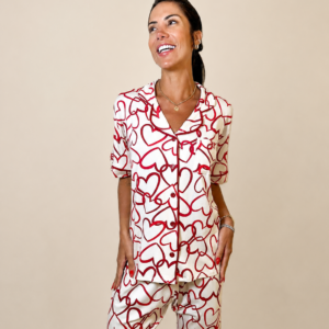 PIJAMA BORDO DE AMOR MEIA ESTACAO - Imagem 1