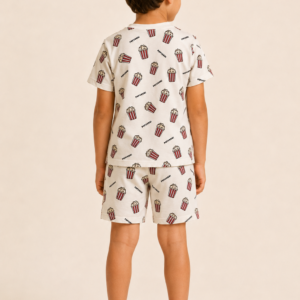 PIJAMA BASIC NOITE DE PIPOCA VERAO INFANTIL - Imagem 3