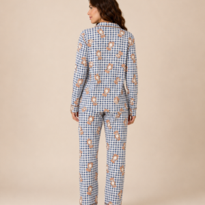 PIJAMA AMERICANO RALPH XADREZ AZUL - Imagem 3